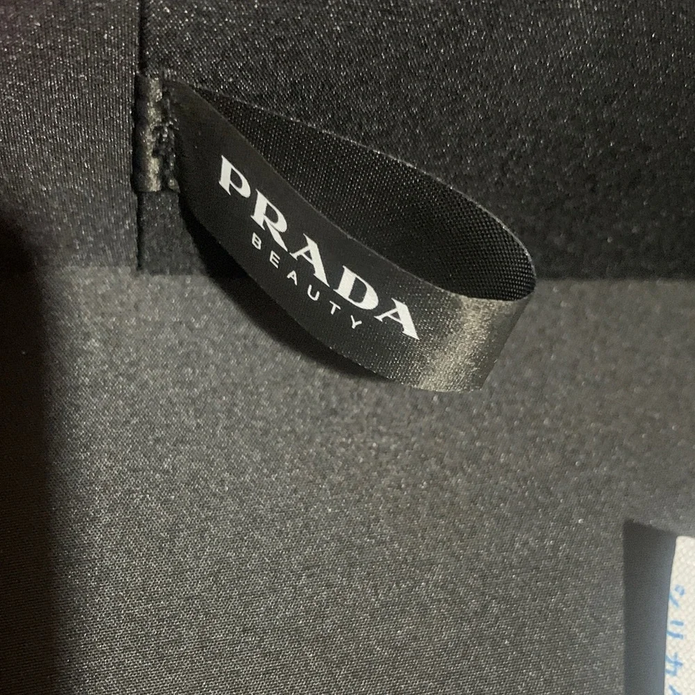 Prada Black and Pink train case Cosmetic Case